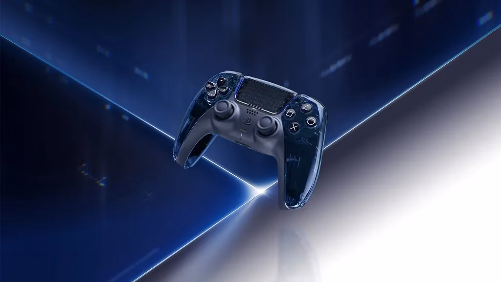 Controller DualSense transparent și carcase PS5 în culoarea Graphite Gray