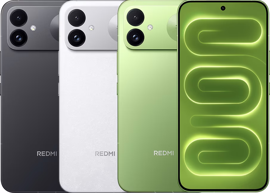 Redmi K100 în negru, alb și verde