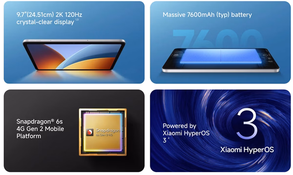 Экран и дизайн Redmi Pad 2
