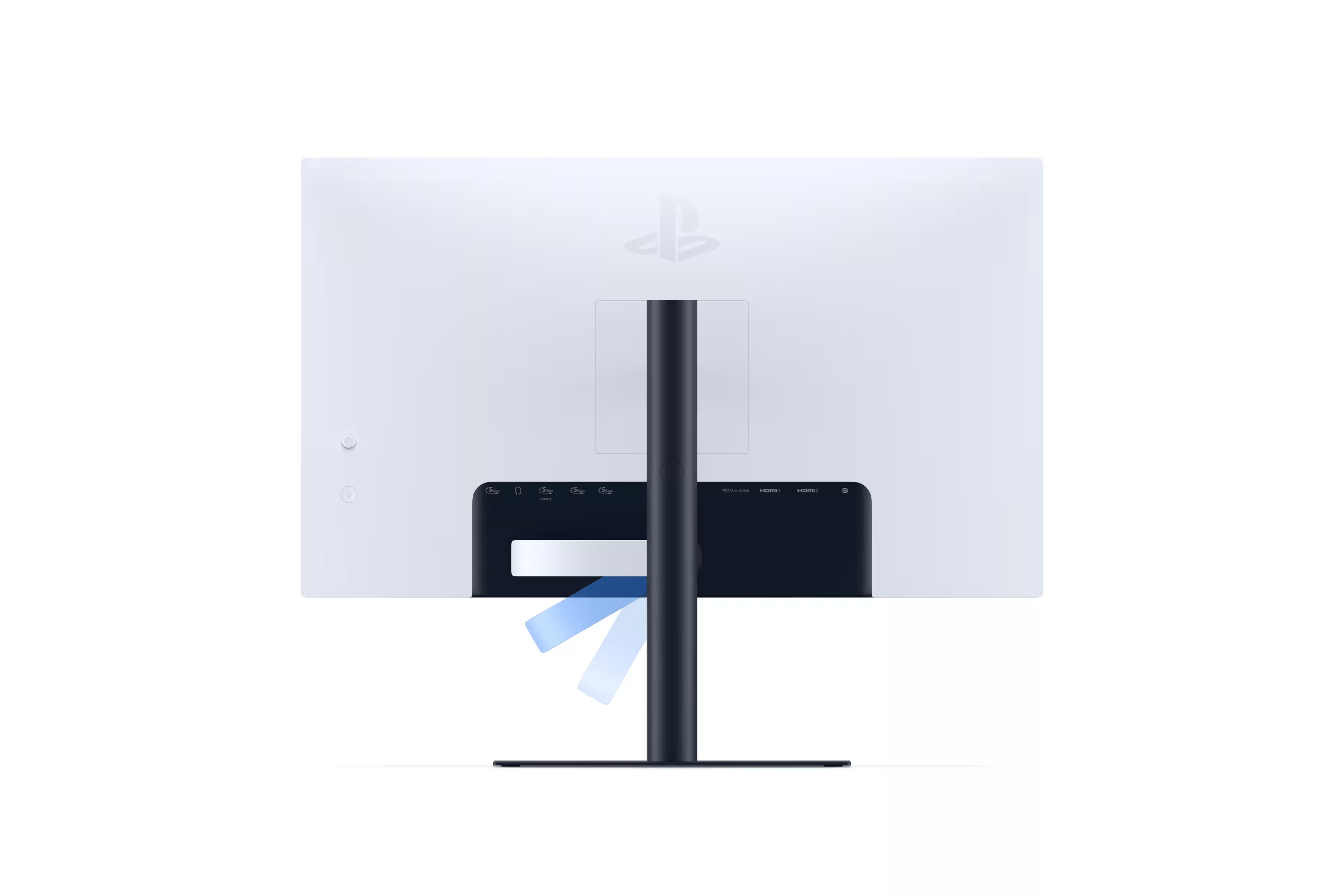Designul monitorului Sony PlayStation 27" cu carlig de incarcare pentru DualSense