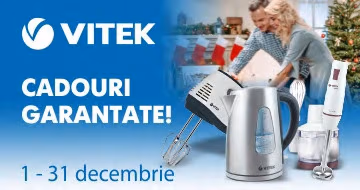 Cu Vitek cumpărăturile aduc dublu beneficiu 