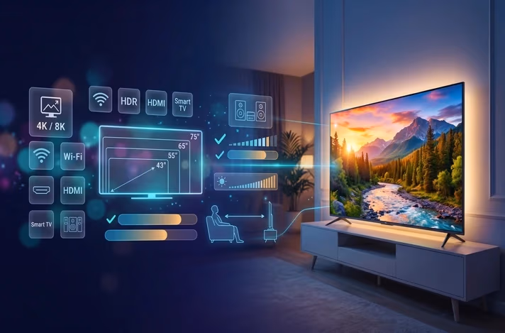 Cum alegi un televizor în 2027: diagonală, panou, Smart TV, HDR
