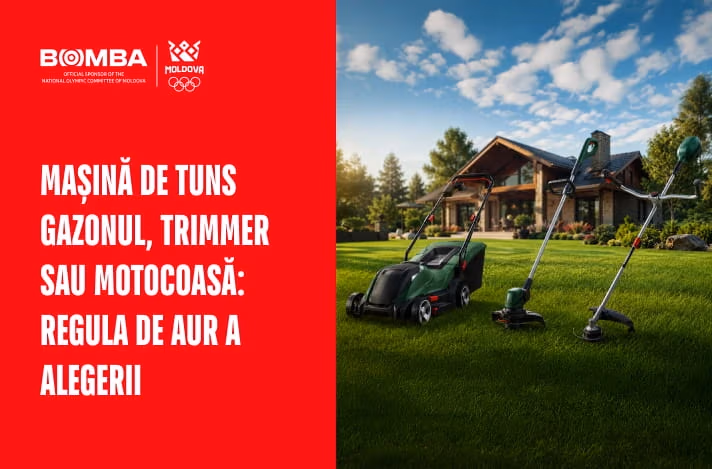 Mașină de tuns iarba, trimmer sau motocoasă: regula de aur a alegerii