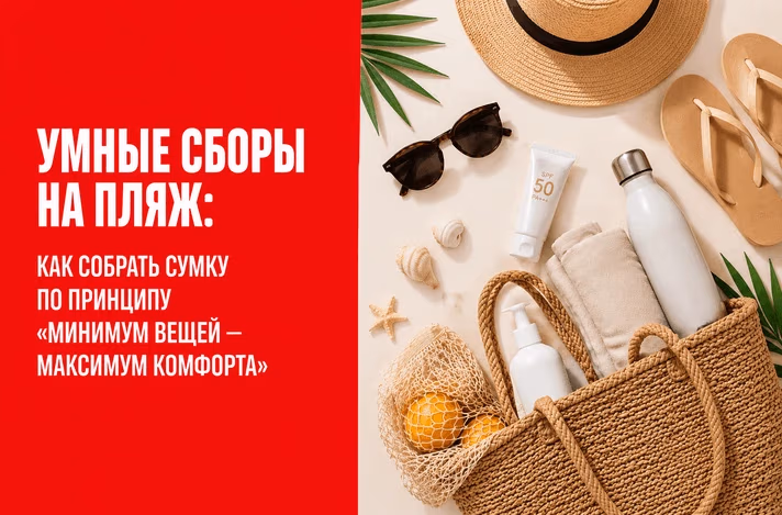 Умные сборы на пляж: как собрать сумку по принципу «минимум вещей — максимум комфорта»