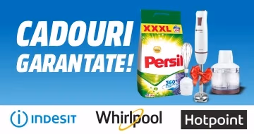 Cadou garantat la procurarea frigider sau mașina de spălat rufe Indesit, Hotpoint-Ariston, Whirpool  