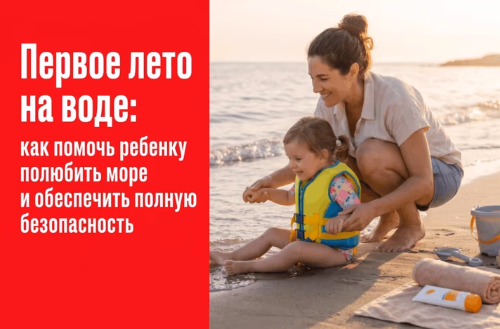 Первое лето на воде: как помочь ребенку полюбить море и обеспечить полную безопасность