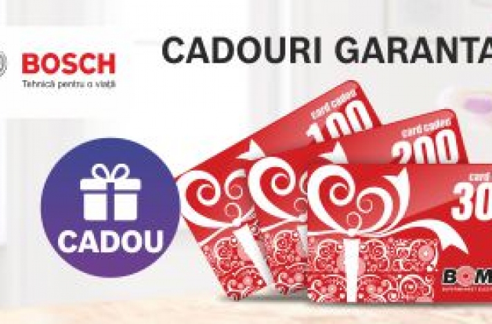 Premiu garantat la procurarea mărfii Bosch în sumă de la 1000 lei!