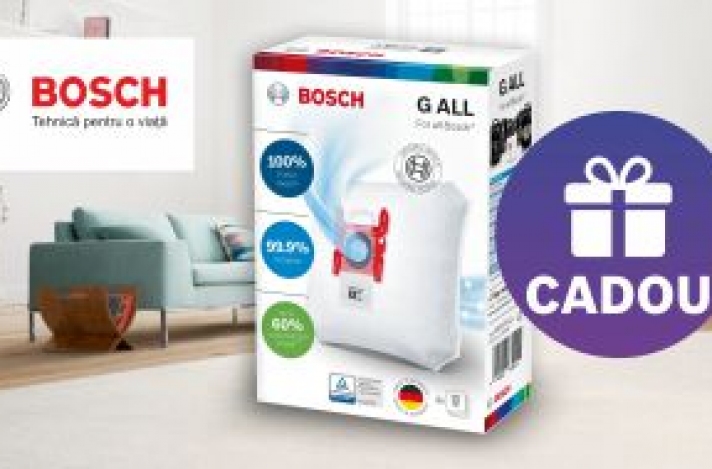 Cadou garantat la procurarea aspiratorului BOSCH!