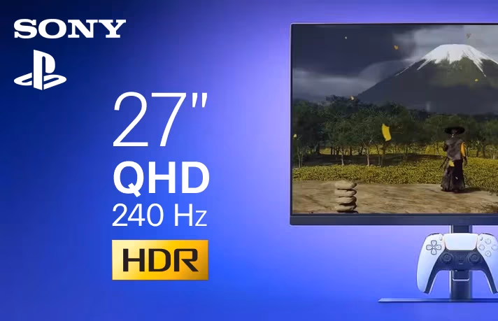 Игровой монитор Sony 27″: QHD-модель с зарядкой для DualSense
