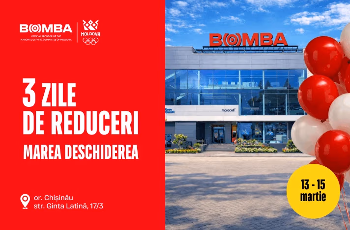 Deschiderea magazinului BOMBA renovat din sectorul Ciocana, mun. Chișinău