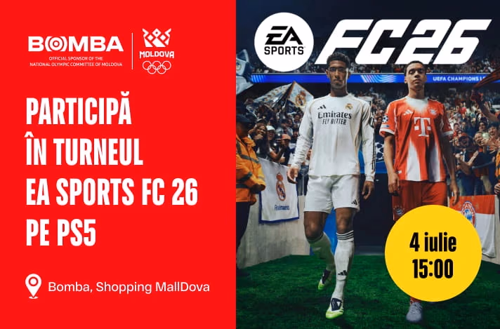 Turneu de eSports EA SPORTS FC 26 pe PS5: BOMBA își caută campionii
