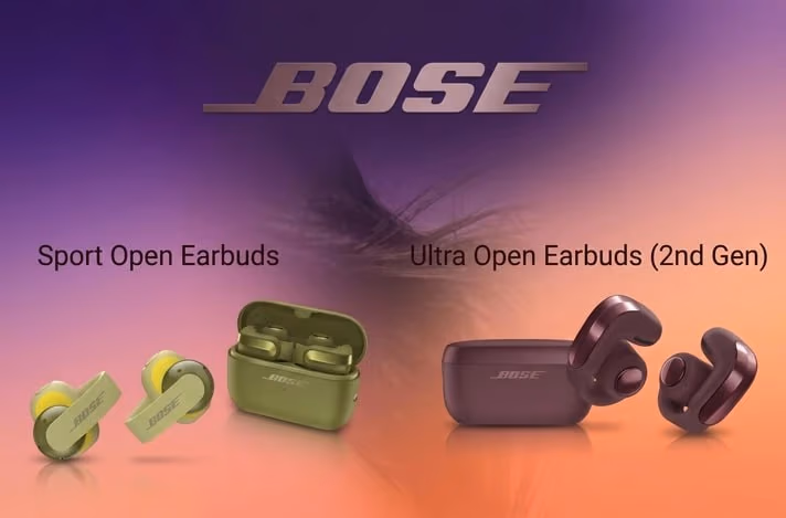 Bose представила открытые беспроводные наушники Ultra Open 2nd Gen и Sport Open