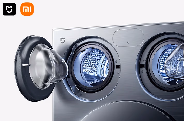 Xiaomi a prezentat o mașină premium de spălat cu uscător, dotată cu trei tambururi