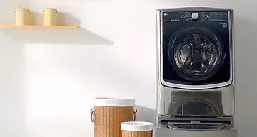 Mașină de spălat rufe LG TWIN Wash – spălare dublă!