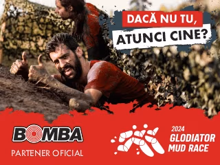 Participă la Glodiator Mud Race cu BOMBA!
