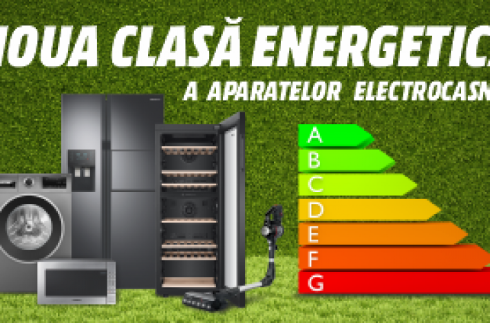 Noua clasă energetică a aparatelor electrocasnice!