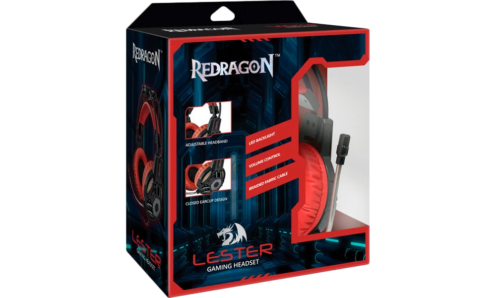 Наушники ReDragon Lester jack+USB (64541) block specification img 1