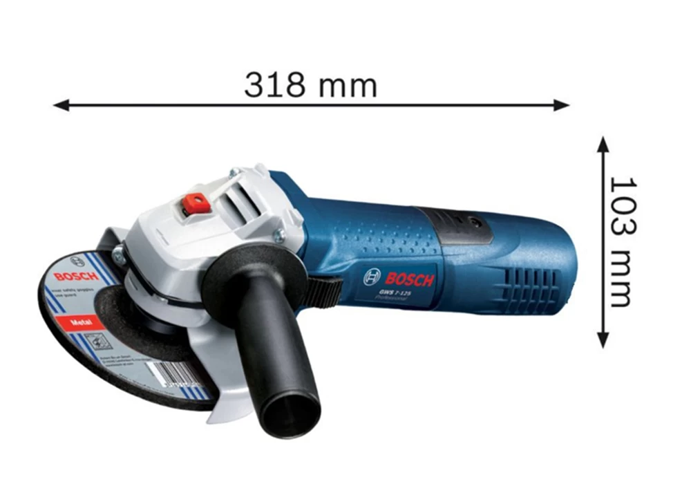 Polizor unghiular Bosch GWS 7-125, 0601388102 block specification img 2