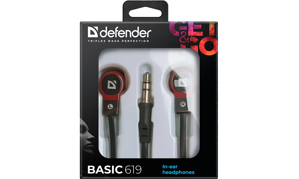 Наушники проводные Defender Basic 619 block specification img 2