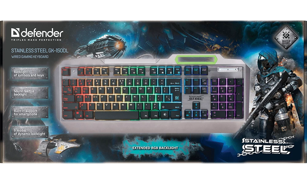 Tastatura cu fir Defender GK150DL block specification img 2