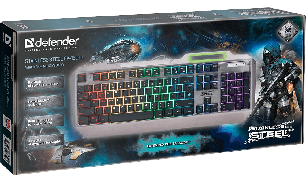 Tastatura cu fir Defender GK150DL block specification img 3