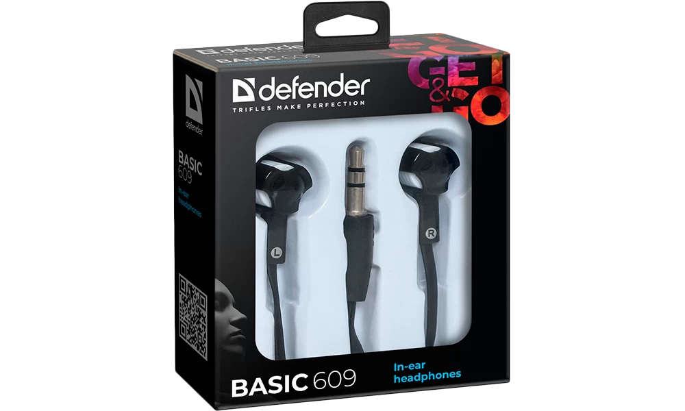 Наушники проводные Defender Basic 609 block specification img 3
