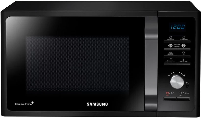 Микроволновая печь Samsung MS23F302TAK/BW block specification img 1