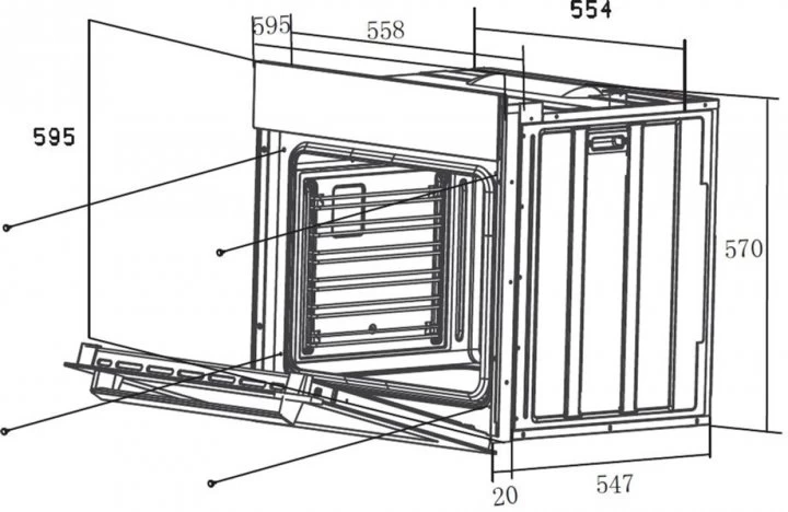 Cuptor electric incorporabil Haier  HOX-P06HGBX block specification img 4