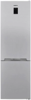 Холодильник с нижней морозильной камерой Heinner HCNFV366SE++, 366 л, 201 см, E, Серебристый