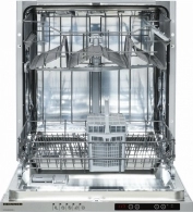 Посудомоечная машина встраиваемая Heinner HDWBI6005IE++, 12 комплектов, 5программы, 59.8 см, E, Серебристый