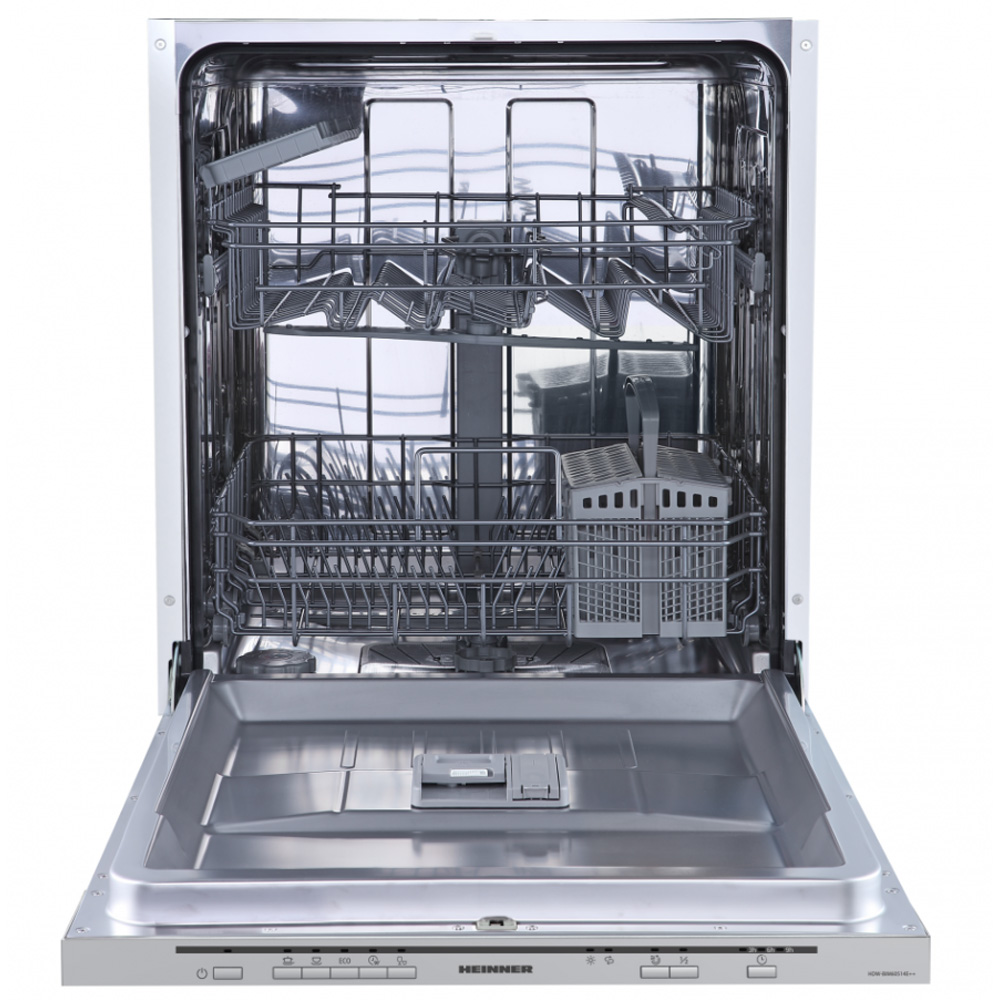 Masina de spalat vase Heinner HDW-BIM60514E++ Inox /14 Seturi /De dimensiune completa photo 1