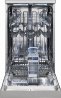 Masina de spalat vase Heinner HDWFS4552DSE++, 10 seturi, 5 programe, 44.8 cm, E, Gri