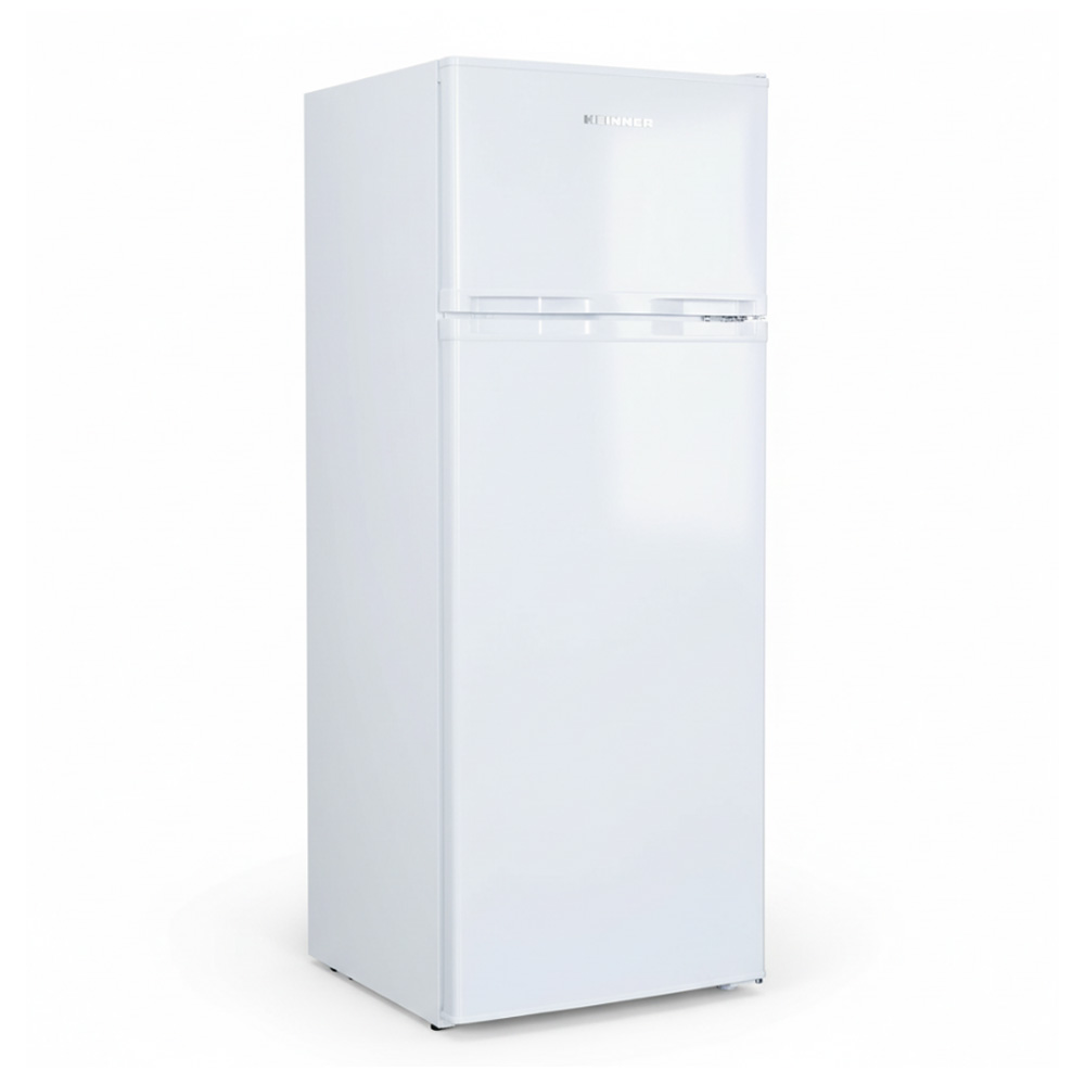 Frigider cu doua usi Heinner HFH2206E++ / 206 l / 143 cm / E / Alb photo 4
