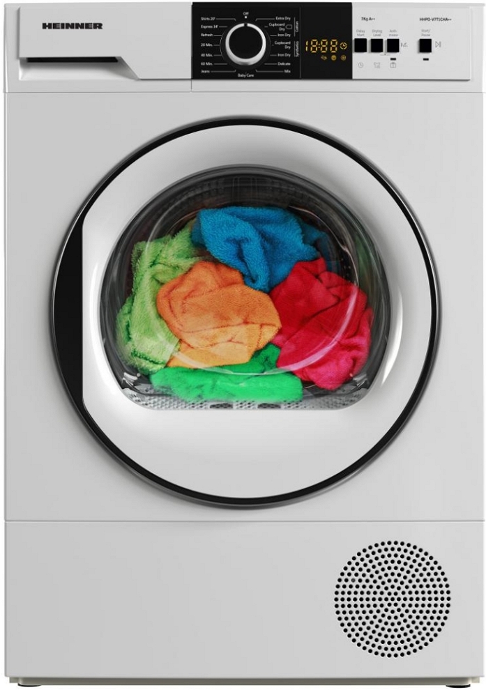 Masina de uscat rufe Heinner HHPDV7T1CHA++ / 7 kg / A++ / Alb photo 2
