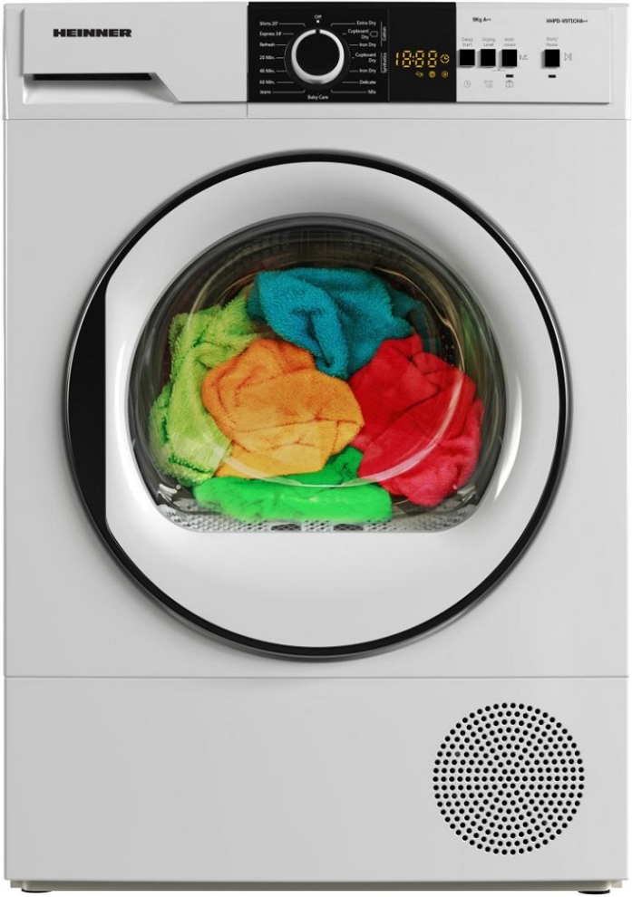 Сушильная машина Heinner HHPDV9T1CHA++ / 9 кг / A++ / Белый photo 2