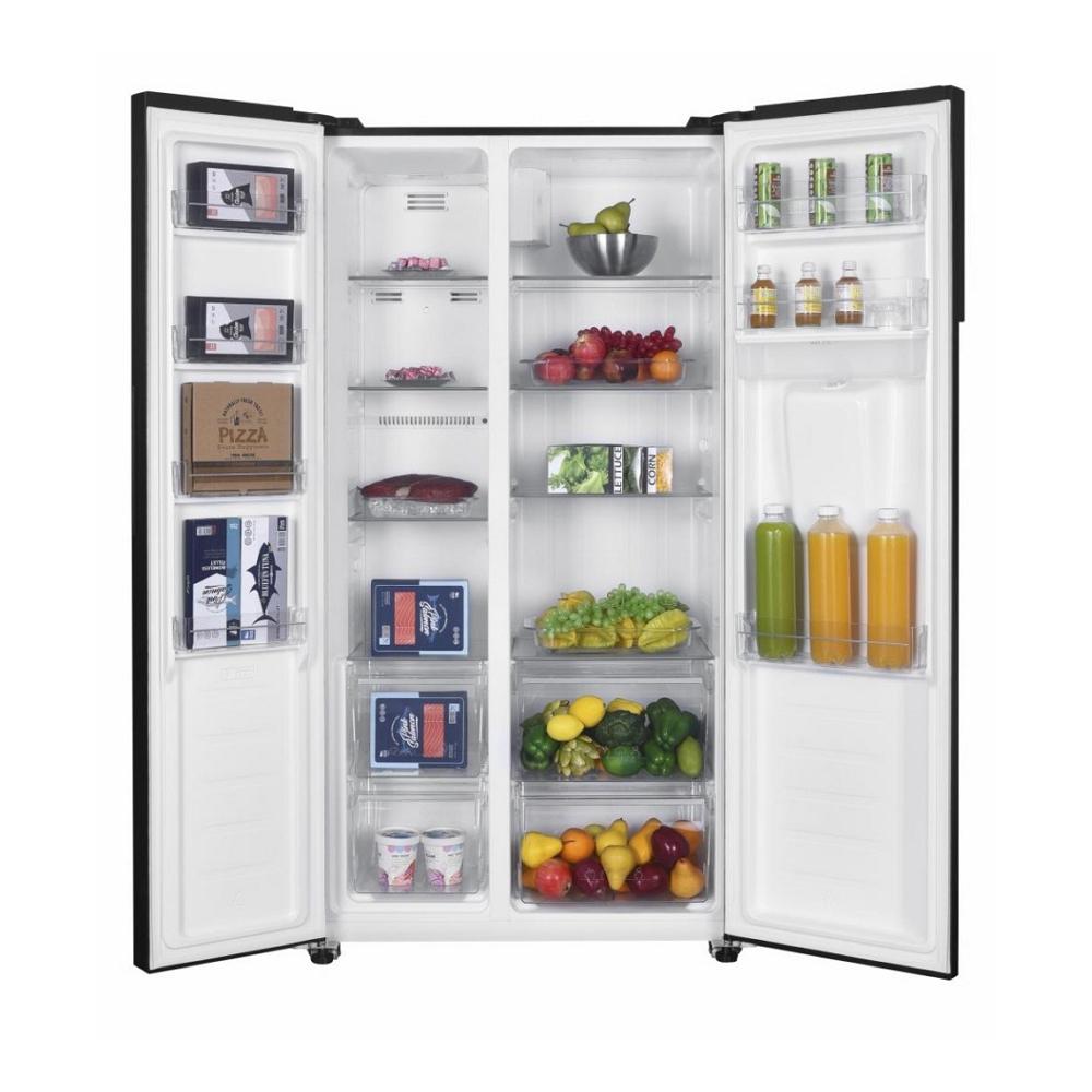 Frigider Side-by-Side Heinner HSBS-H439NFBKWDE++ / 439 l / 177 cm / E / Negru photo 5