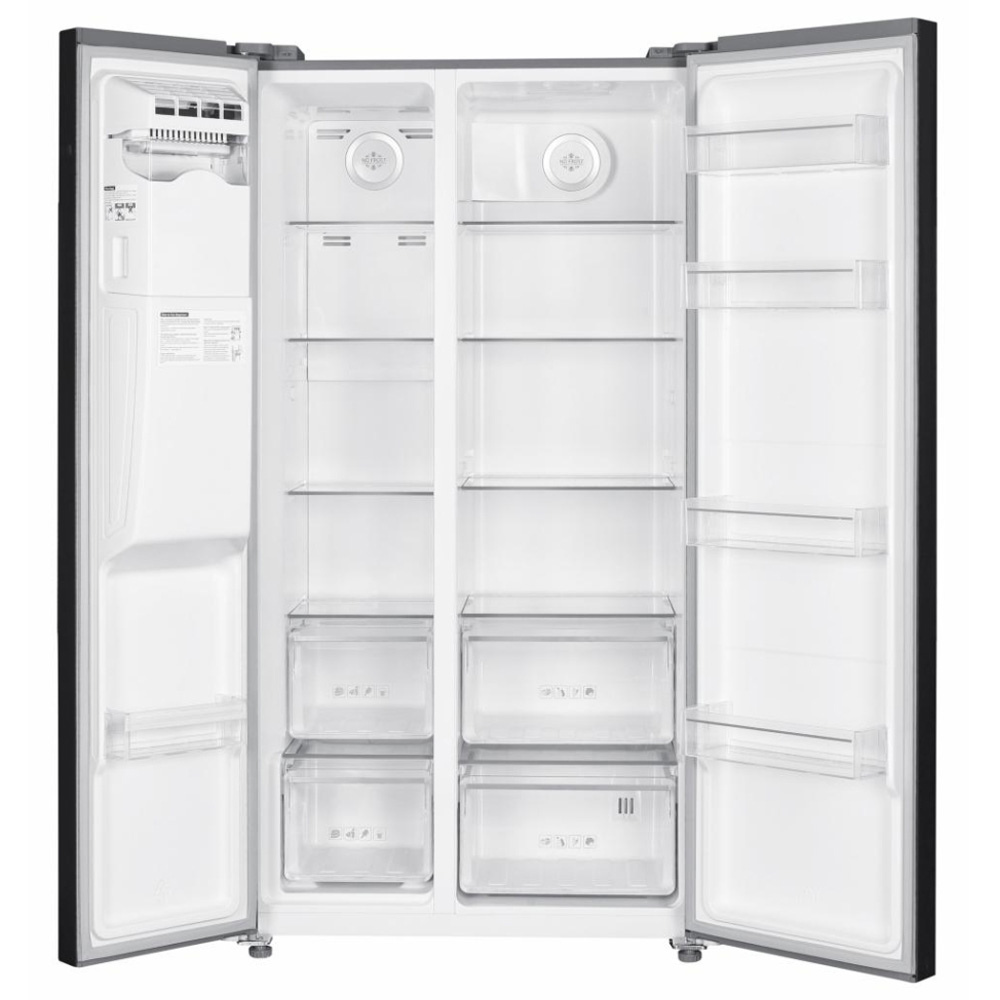 Frigider Side-by-Side Heinner HSBSHM513NFIMDXE++ / 513 l / 177 cm / E / Gri photo 2