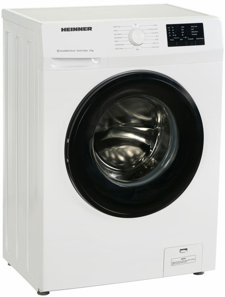 Стиральная машина Heinner HWM-H6010E++ 6 кг / 1000 об/мин / E / Белый photo 3