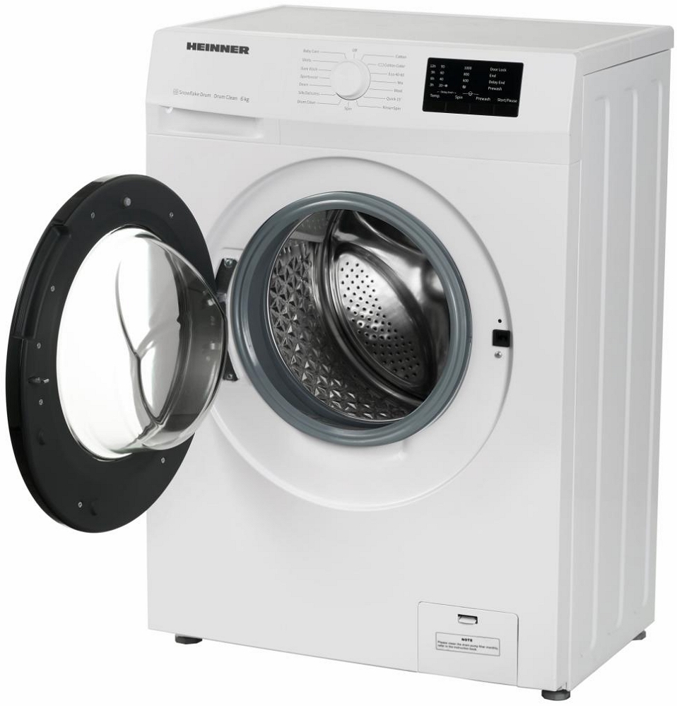 Стиральная машина Heinner HWM-H6010E++ 6 кг / 1000 об/мин / E / Белый photo 4