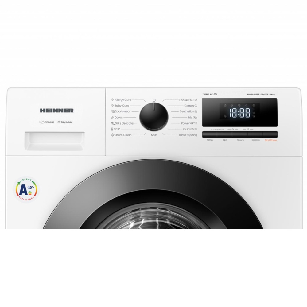 Стиральная машина Heinner HWM-HME1014IVA10+++ 10 кг / 1400 об/мин / A / Белый photo 3