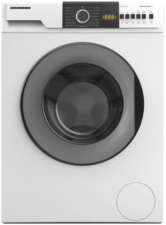 Стиральная машина Heinner HWMVT2814INVB+++ 8 кг / 1400 об/мин / B / Белый photo 1