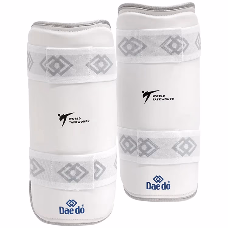 Защита голени для Тхэквондо DAEDO WT SHIN GUARD Silver Fit