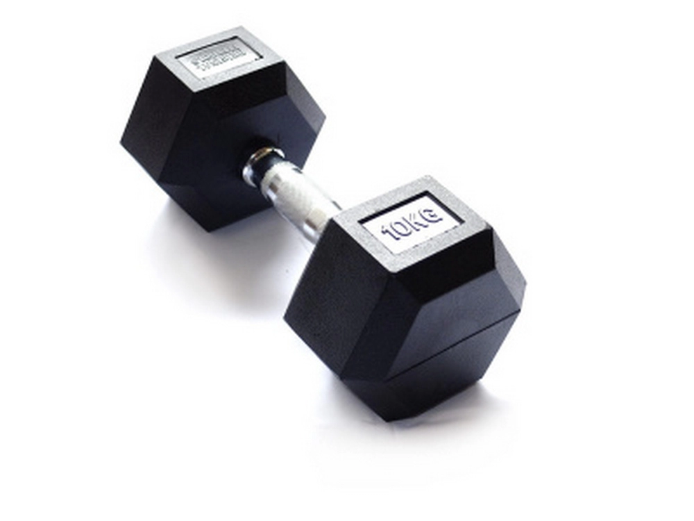 Гантель SILAPRO Hexagonal dumbbell 10 kg