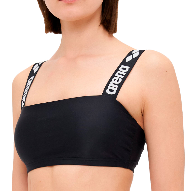 Costum p/u inot Arena ELASTIC SOLID BIKINI BANDEAU XS Negru Femei photo 4