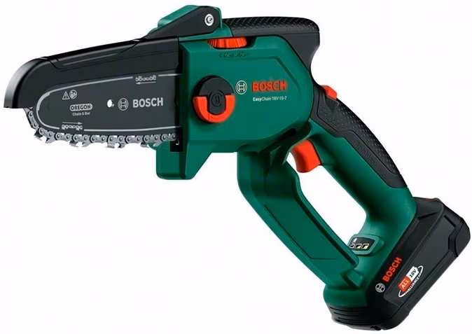 Цепная пила аккумуляторная Bosch EasyChain 18V-15-7 2.5Ah, 06008B8900