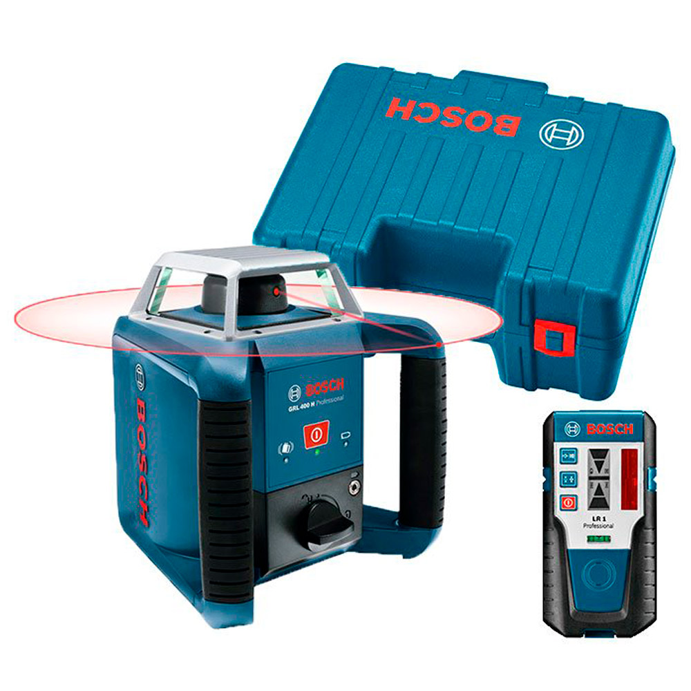 Nivela laser rotativa Bosch GRL 400 H receptor LR1, 0601061800 photo 3