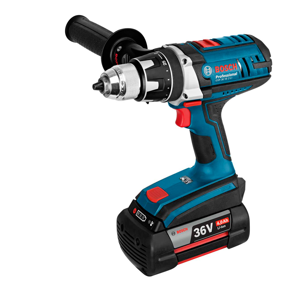 Burghiu cu impact fara fir Bosch GSB 36 VE-2-Li 2x4.0Ah, 06019C1100 photo 1 Burghiu cu impact fara fir Bosch GSB 36 VE-2-Li 2x4.0Ah, 06019C1100 photo 1
