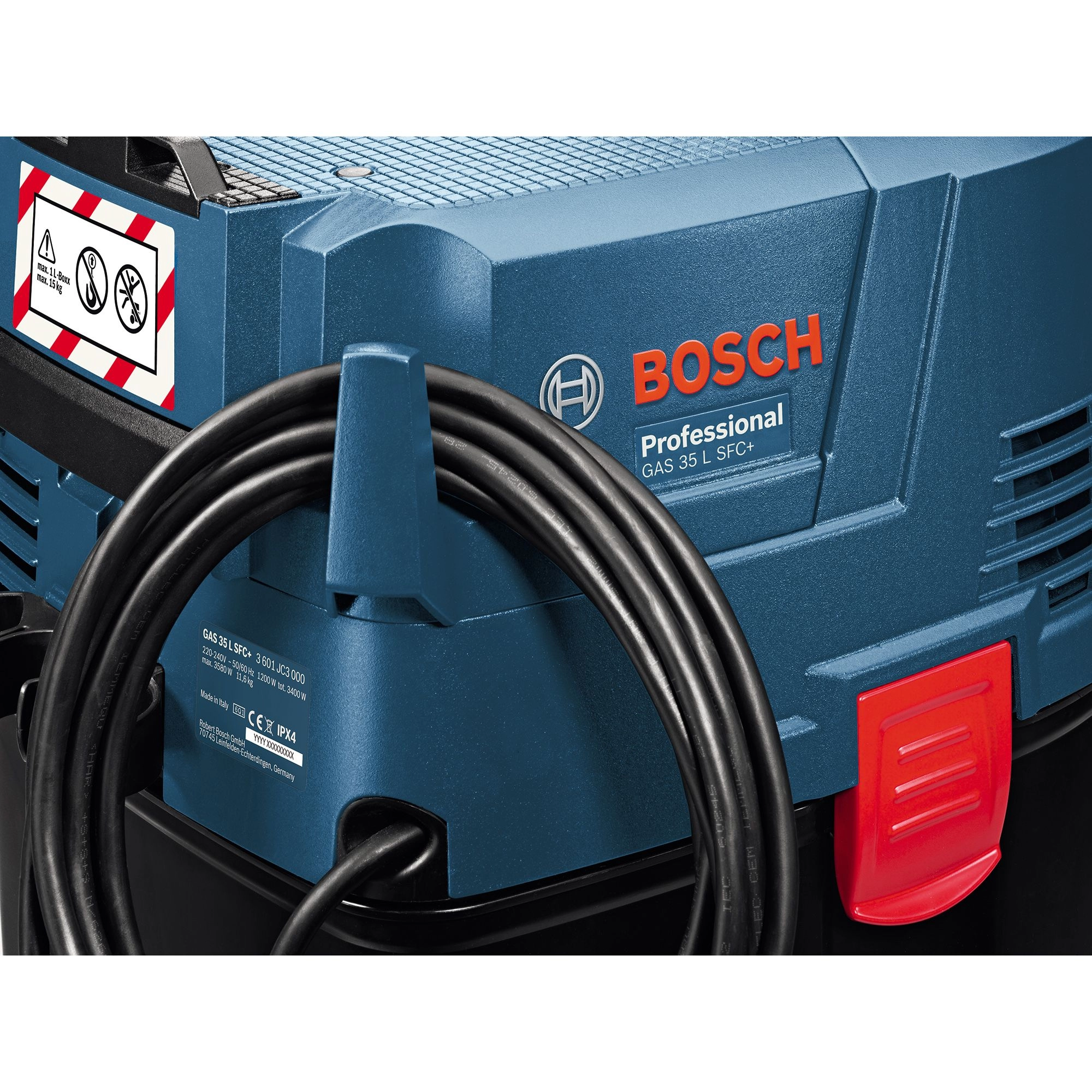 Пылесос строительный Bosch GAS 35 L SFC, 06019C3000, 1380 Вт, Синий