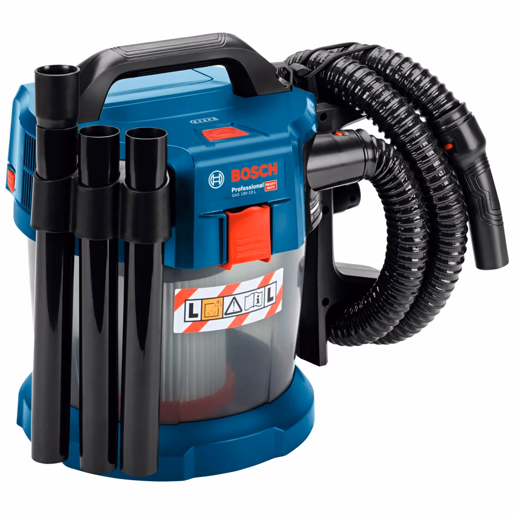 Aspirator constructii Bosch GAS 18V-10L Solo, 06019C6300, 79 dB, Albastru 