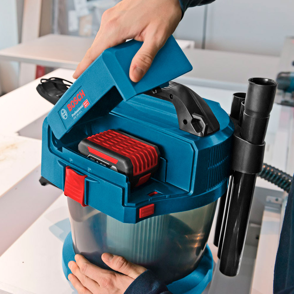 Пылесос строительный Bosch GAS 18V-10L Solo, 06019C6300, 79 дБ, синий/голубой photo 2